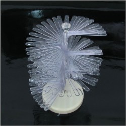 Paletar spirala cu 120 de unghii transparente Accesorii unghii